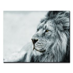Oppidan Home "Observing Lion" Acrylic Wall Art (32"H x 48"W)
