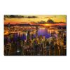 Oppidan Home "Victoria Harbor Sunset" Acrylic Wall Art (48"H x 32"W)