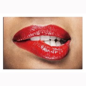 Oppidan Home "Sensuous Red Lips" Acrylic Wall Art (32"H x 48"W)