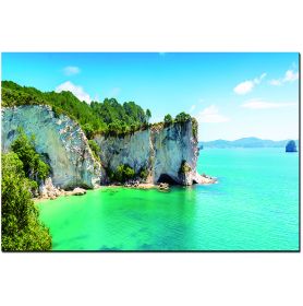 Oppidan Home "Beautiful Coastal Fiord" (32"H x 48"W)