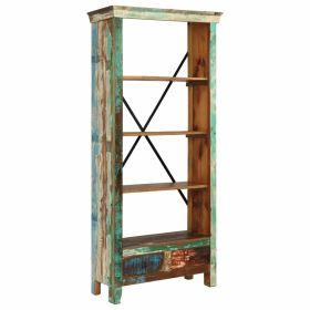 Bookcase Solid Reclaimed Wood 31.5"x13.8"x70.9"