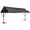 Free Standing Awning 196.9"x118.1" Anthracite
