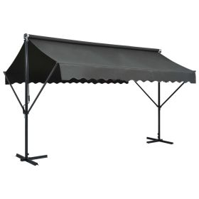 Free Standing Awning 157.5"x118.1" Anthracite