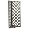 Corner Trellis Gray 19.7"x19.7"x57.1" Solid Firwood