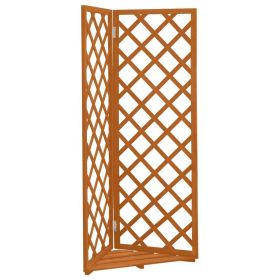Corner Trellis Orange 19.7"x19.7"x57.1" Solid Firwood