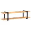 TV Stand 63"x15.7"x15.7" Solid Rough Mango Wood