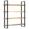4-Tier Bookcase 63"x15.7"x70.9" Solid Reclaimed Wood