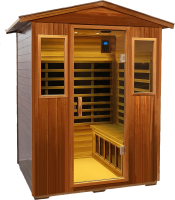 Four person Khaya Far-infrared outdoor sauna room