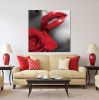 Oppidan Home "Rosey Lips" Acrylic Wall Art (40"H X 40"W)