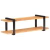 TV Stand 51.2"x15.7"x15.7" Solid Wood Acacia