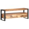 TV Stand 47.2"x13.8"x17.7" Solid Wood with Honey Finish