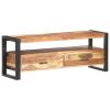TV Stand 47.2"x13.8"x17.7" Solid Wood with Honey Finish