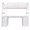 Downloads: 22  Twin size Loft Bed with Drawers;  Cabinet;  Shelves and Desk;  Wooden Loft Bed with Desk
