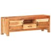 TV Stand 45.7"x11.8"x15.7" Solid Wood Acacia