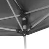 Hexagonal Pop-Up Marquee with 6 Sidewalls Gray 11.8'x10.2'