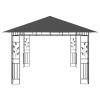 Gazebo with Mosquito Net 13.1'x9.8'x9' Anthracite 0.6 oz/ft²