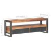 TV Stand 47.2"x11.8"x15.7" Solid Wood with Sheesham Finish