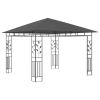 Gazebo with Mosquito Net 9.8'x9.8'x9' Anthracite 0.6 oz/ft²