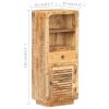 Highboard 17.7"x12.6"x43.3" Rough Mango Wood