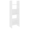 4 Piece Book Cabinet Set White Engineered Wood