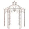 Garden Pavilion Antique Brown 9.8' Iron