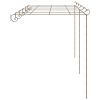 Garden Pergola Antique Brown 19.7'x9.8'x8.2' Iron