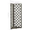 Corner Trellis Gray 19.7"x19.7"x57.1" Solid Firwood