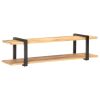 TV Stand 63"x15.7"x15.7" Solid Rough Mango Wood