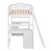 Downloads: 22  Twin size Loft Bed with Drawers;  Cabinet;  Shelves and Desk;  Wooden Loft Bed with Desk