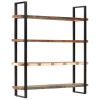 4-Tier Bookcase 63"x15.7"x70.9" Solid Reclaimed Wood