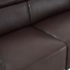 306*96*83cm Retro Pu 26cm Fully Detachable Armrests Three-Seater With Side Pockets Full Pull Points Indoor Multi-Person Sofa Brown