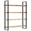 4-Tier Bookcase 63"x15.7"x70.9" Solid Reclaimed Wood