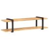TV Stand 63"x15.7"x15.7" Solid Rough Mango Wood