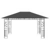 Gazebo with Mosquito Net 13.1'x9.8'x9' Anthracite 0.6 oz/ft²