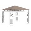 Gazebo with Mosquito Net 9.8'x9.8'x9' Taupe 0.6 oz/ft²