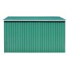 Garden Shed 101.2"x117.3"x70.1" Metal Green