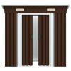 Garden Storage Shed Brown 76.4"x47.6"x71.3" Steel