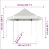 Hexagonal Pop-Up Foldable Marquee Gray 11.8'x10.2'