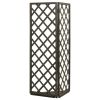 Corner Trellis Gray 19.7"x19.7"x57.1" Solid Firwood