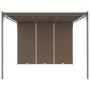 Garden Gazebo with Side Curtain 13.1'x9.8'x7.4' Taupe