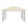 Gazebo with Mosquito Net 13.1'x9.8'x9' Cream 0.6 oz/ft²