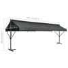 Free Standing Awning 236.2"x118.1" Anthracite