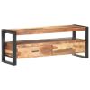 TV Stand 47.2"x13.8"x17.7" Solid Wood with Honey Finish
