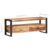TV Stand 47.2"x13.8"x17.7" Solid Wood with Honey Finish