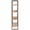 4-Tier Bookcase 63"x15.7"x70.9" Solid Acacia Wood