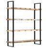 4-Tier Bookcase 63"x15.7"x70.9" Solid Reclaimed Wood