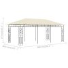 Gazebo with Mosquito Net 19.7'x9.8'x9' Cream