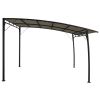 Garden Sunshade Awning 9.8'x9.8'x8.4' Taupe