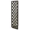 Corner Trellis Gray 19.7"x19.7"x57.1" Solid Firwood