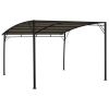 Garden Sunshade Awning 9.8'x9.8'x8.4' Taupe